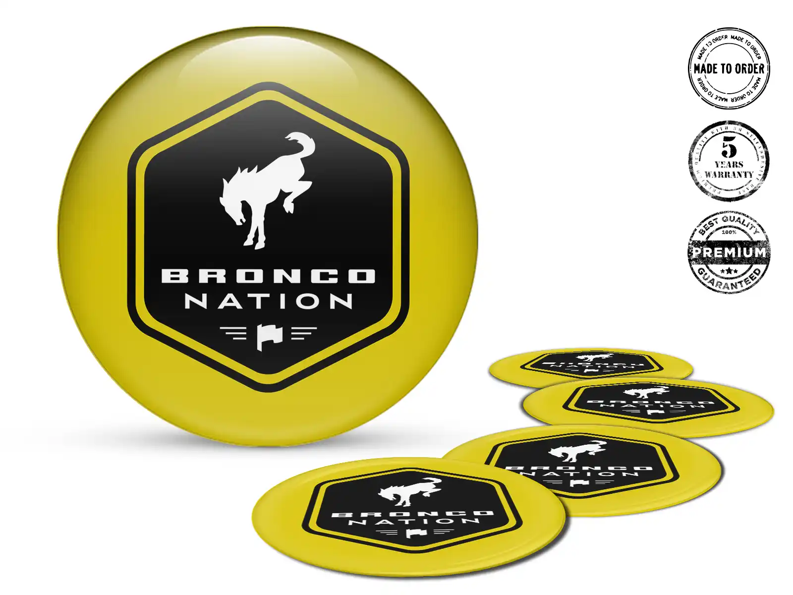 Ford Hub Cap Sticker Design Stylish Dome Labels